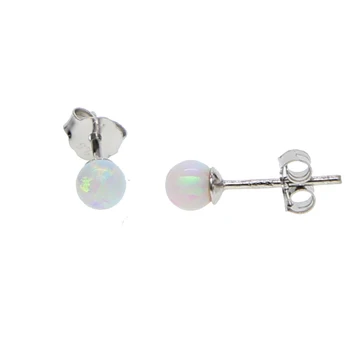 Jednostavan kamen опаловый loptu tanak 4 mm okrugli kamen kćer dar yong djevojka minimalistički nakit naušnice opal