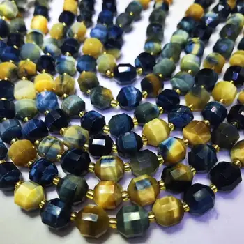 Slobodan perle plava TIGEREYE cijele izbrušena 9-10 mm 14 inča za DIY izrade nakita FPPJ veliko perle priroda