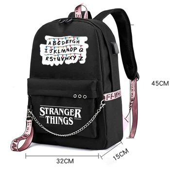 Čudne stvari torba ruksak za mlade dječake, djevojke i djeca školske torbe reper žene uzročnu torba student ruksak