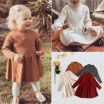 2020 Nova Moda Zima Je Beba Djevojčica Odjeća Džemper Haljina Djeca Djevojke Haljina Princeza Haljina