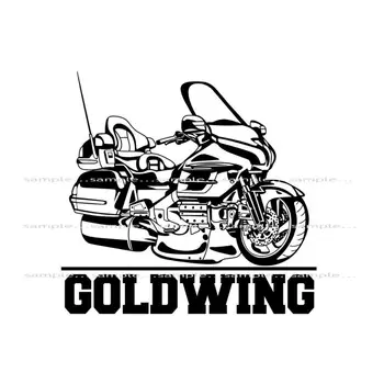 Hon Goldwing Classic Touring Motorcycle Biker Graphic Art, Skica T Shirt 2019 Men ' s Fashion Funny Tees Print T-Shirt
