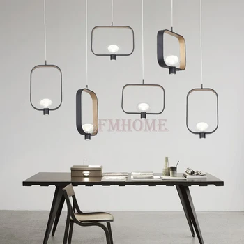 Moderne, jednostavne drvene viseće svjetiljke Europska individualnost bar stol luster umjetničke svjetiljke Vila blagovaonica kreativna капельные svjetiljke
