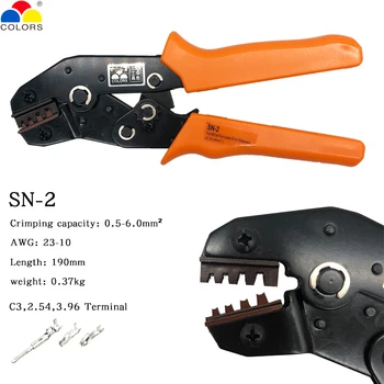 SN-2 mini-stil crimping alat обжимные kliješta 0.25-6mm2 23-10AWG smjenski oblik višenamjenski ručni alat
