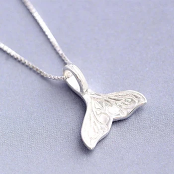 Novi dizajn ribe китовый rep privjesak ogrlice za žene stare 925 sterling srebra ženski nakit link lanac poklon