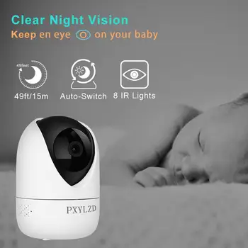 2K baby monitor s kamerom, Wifi 3MP Ultra HD Cry Babies usluga skladište dvosmjerni audio IR za noćni vid Baby Sleeping Camera Monitor