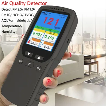 2020 8 u 1 detektor kvalitete zraka TVOC formaldehid HCHO monitor prati PM2.5 PM1.0 PM10 temperatura vlažnost kućni plinski tester