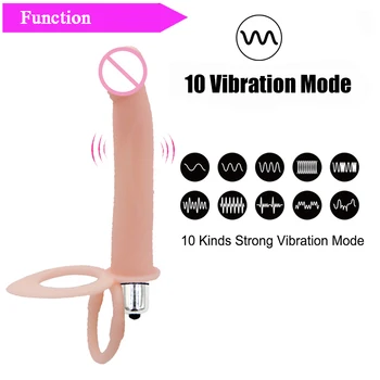 Veliki dildo double penetration G-Spot vibrator seks-igračke za žene AV Stick vibrator maser masturbiraju analni stimulator klitorisa