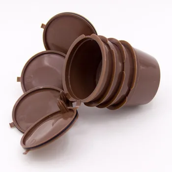 Prijenosni 4kom za višekratnu upotrebu kapsula kave filtar šalicu kave kapsula filteri za Nespresso Dolce Gusto sa žlicom i četkom kuhinjski alat