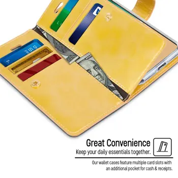 Pravi Merkur Goospery Mansoor Dnevnik utora za kartice, novčanik držač kartice flip poklopac torbica za iPhone 12 Pro Max 12 Mini Case