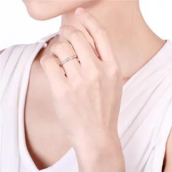 TIGRADE 2 mm žene титановое prsten kubni cirkonij godišnjica vjenčanja vjenčani prsten veličine od 4 do 13 baguettes pour femme