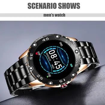 LIGE New Smart Watch Men IP67 Waterproof Heart Rate Fitness Tracker pedometar za Android i ios Steel Band Sports Men smart watch