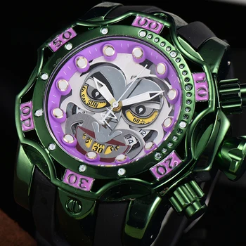 Luksuzni top brand Joker Watch muškarci velike veličine quartz mehanizam vodootporan posao gospodo zlatni ručni sat Joker Drop Shipping