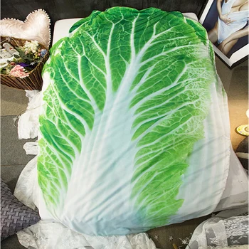 3D povrće zabavno deka posteljinu kupus u obliku godišnje od krpica lijepo deka моющееся jednostavno poplun