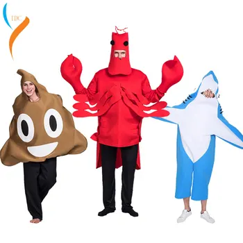2019 novi Halloween kostim za muškarce odrasle Crveni Jastog morski pas izraz odijelo odijelo smiješno plus size adulte femme cosplay