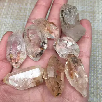 Nekorumpirana fluorescentno naftne dragulj herkimer Dijamant quartz crystal iz Pakistana 1 kom.