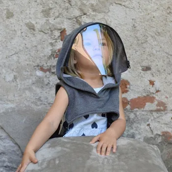 2020 vruće punoj sezoni djeca udaljiti pune kape s prozirnim prozorom šešir s kapuljačom dječja ветрозащитные sunčane kape za višekratnu upotrebu