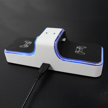 Dual USB Fast Charger for PS5 Controller USB A Ouput Charging Dock Station za Sony PlayStation5 navigacijsku tipku DualSense pribor