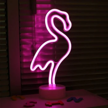Moda LED neonski znak svjetlo praznik Božić stranka romantični vjenčanje nakit dječja soba home dekor flamingo Mjesec Jednorog srce