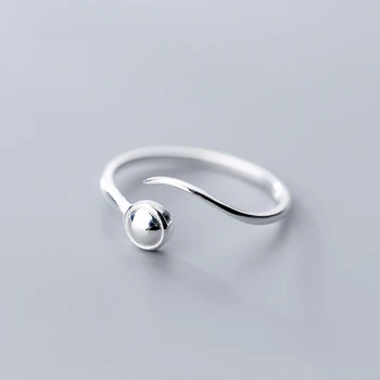 INZATT sada čisto (eng. sterling) srebro 925 sterling minimalistički cijele podesivi prsten za moda žene stranka hip-hop fin nakit pribor Poklon