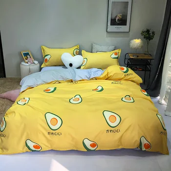 Crtani anime avokado deka skup jastučnicu male krevetu kralj kraljica puni паленый veličina 3 / 5pcs