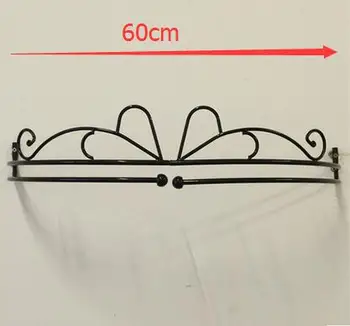 60cm.Kovana trodijelna željezni okvir kreveta mantle mreža za komarce mantle držač zavjese moderan namještaj princeza polica
