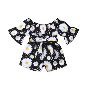 Pudcoco 0-5T Princess Baby Girl cvjetni print kombinezon dugi rukav kardigan Sunsuit kit svečanoj dječju odjeću